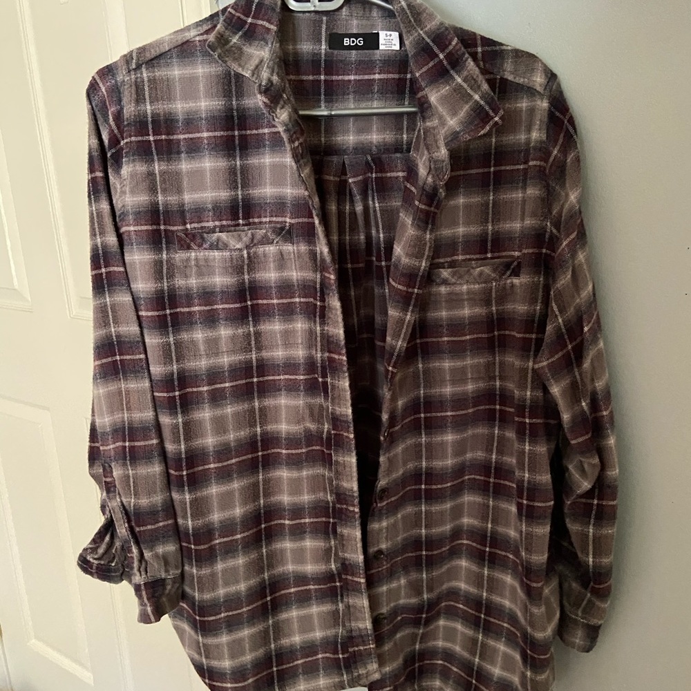 Oversized Flannel Shirt Jacket